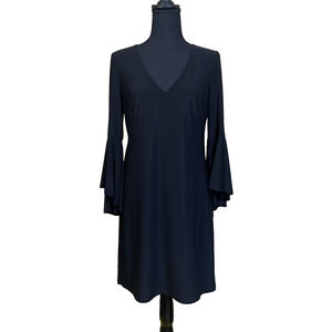 Lauren Ralph Lauren Slinky Stretch Whimsygoth Dress Black Size 6 Cocktail Party